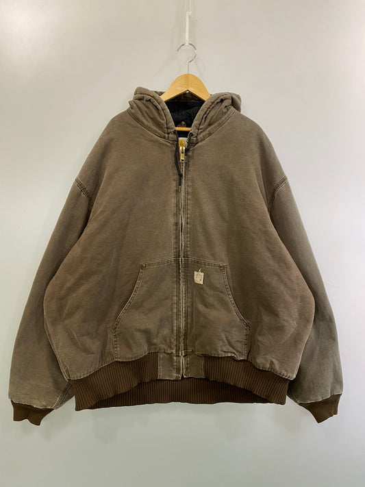 【中古品】【メンズ】 Carhartt カーハート ACTIVE JACKET J130 CHT アクティブジャケット アウター 146-251106-kk-13-min サイズ：4XL カラー：ブラウン 万代Net店