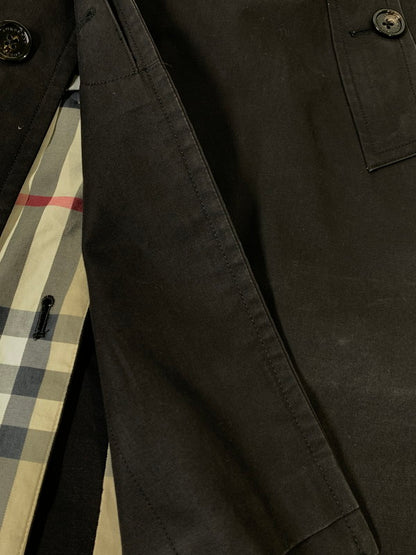 【中古品】【メンズ】 BURBERRY バーバリー A1A83-277-09 ステンカラーコート アウター 141-251101-AS-49-min サイズ：L カラー：ブラック 万代Net店