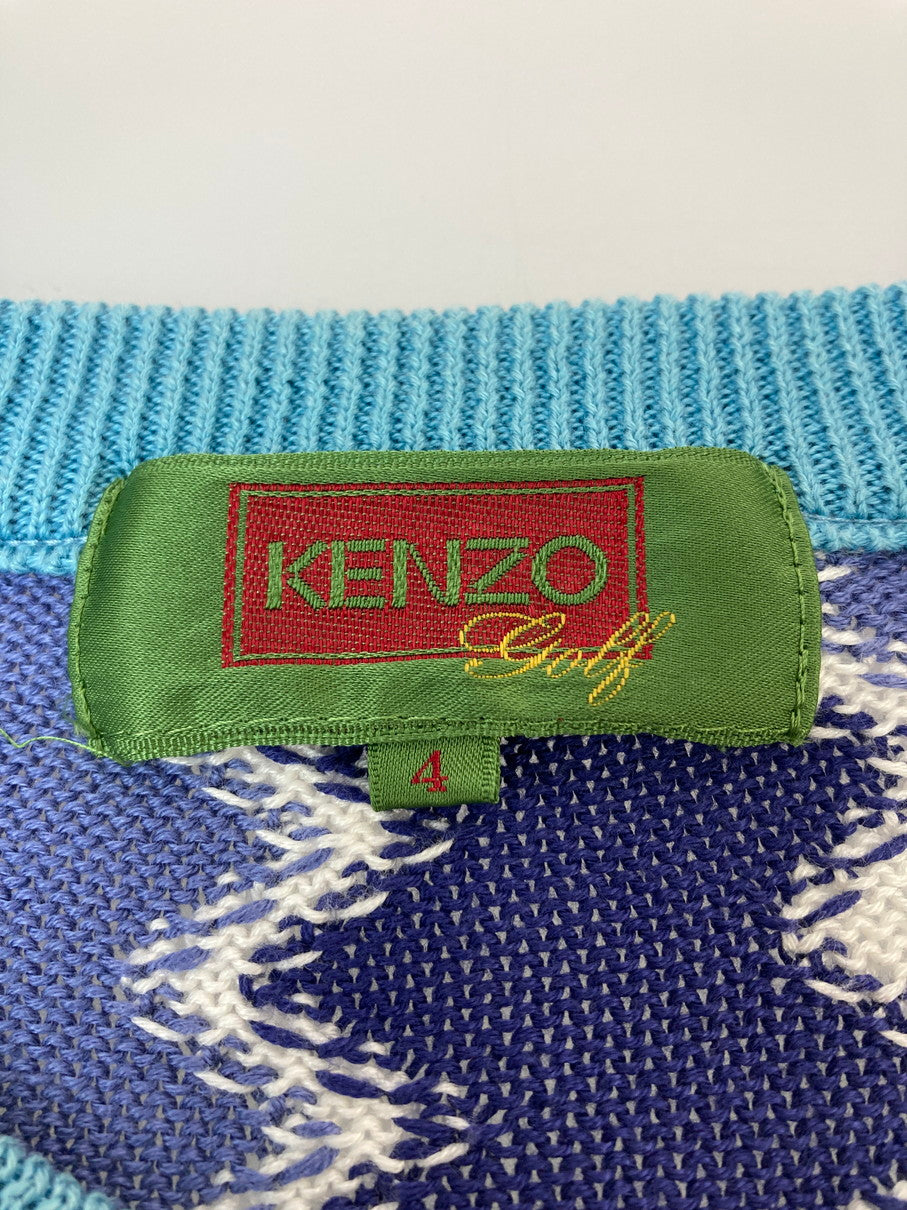 【中古品】【メンズ】 KENZO GOLF ケンゾーゴルフ 80～90S SWEATER PATTERN セーター トップス 146-251102-zi-43-min サイズ：4 万代Net店