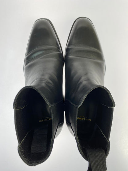 【中古品】【メンズ】 SAINT LAURENT サンローラン クラシック エディ30 チェルシーブーツ 443208-AQS00-1000 革靴 サイドゴアブーツ 183-251113-kk-20-min サイズ：39 カラー：BLACK 万代Net店