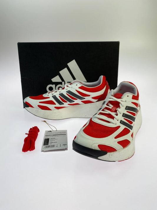 【中古品】【メンズ】 adidas アディダス JI0308 ADIZERO ARUKU 靴 シューズ スニーカー 161-251108-AS-12-min サイズ：26.5 カラー：ホワイト/レッド 万代Net店