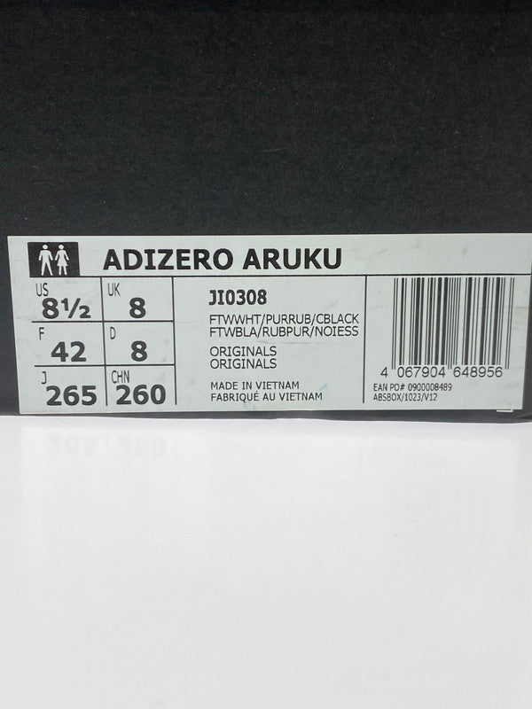 【中古品】【メンズ】 adidas アディダス JI0308 ADIZERO ARUKU 靴 シューズ スニーカー 161-251108-AS-12-min サイズ：26.5 カラー：ホワイト/レッド 万代Net店