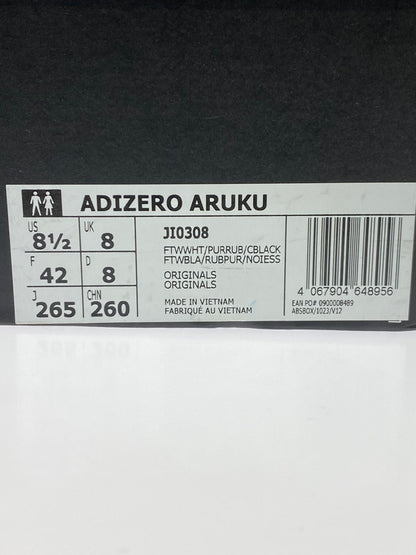 【中古品】【メンズ】 adidas アディダス JI0308 ADIZERO ARUKU 靴 シューズ スニーカー 161-251108-AS-12-min サイズ：26.5 カラー：ホワイト/レッド 万代Net店