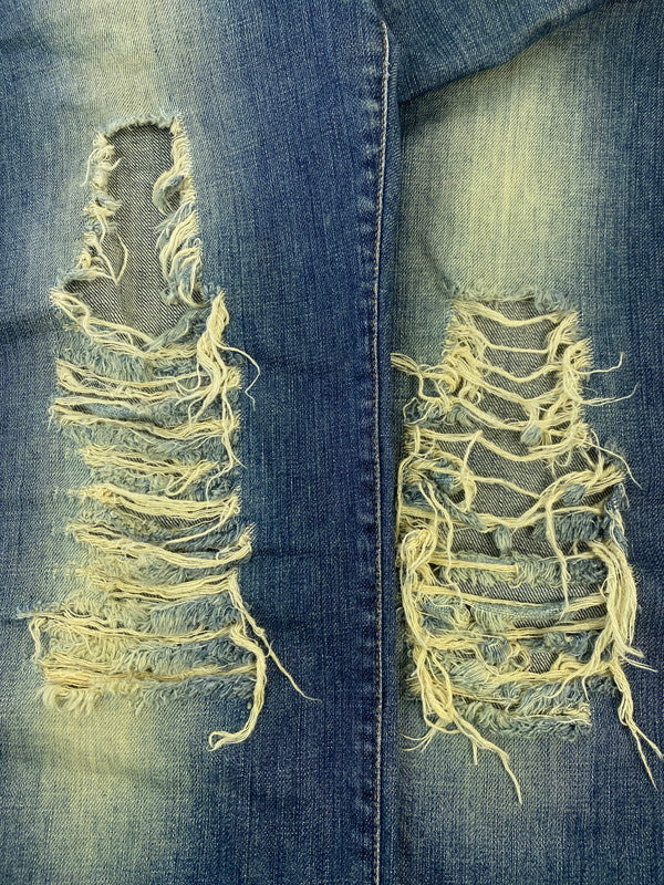 【中古品】【メンズ】 DOLCE&GABBANA ドルチェアンドガッバーナ DAMAGE DENIM PANT ダメージ デニムパンツ ボトムス 152-251118-AS-10-min カラー：インディゴ 万代Net店