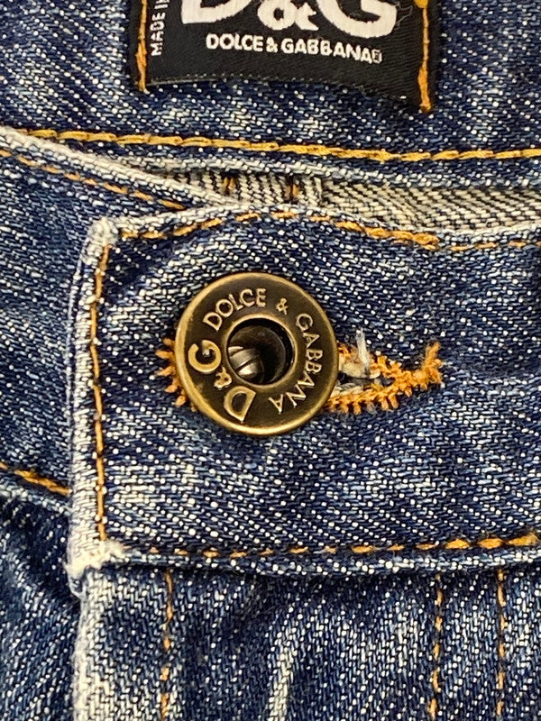 【中古品】【メンズ】 DOLCE&GABBANA ドルチェアンドガッバーナ DAMAGE DENIM PANT ダメージ デニムパンツ ボトムス 152-251118-AS-10-min カラー：インディゴ 万代Net店