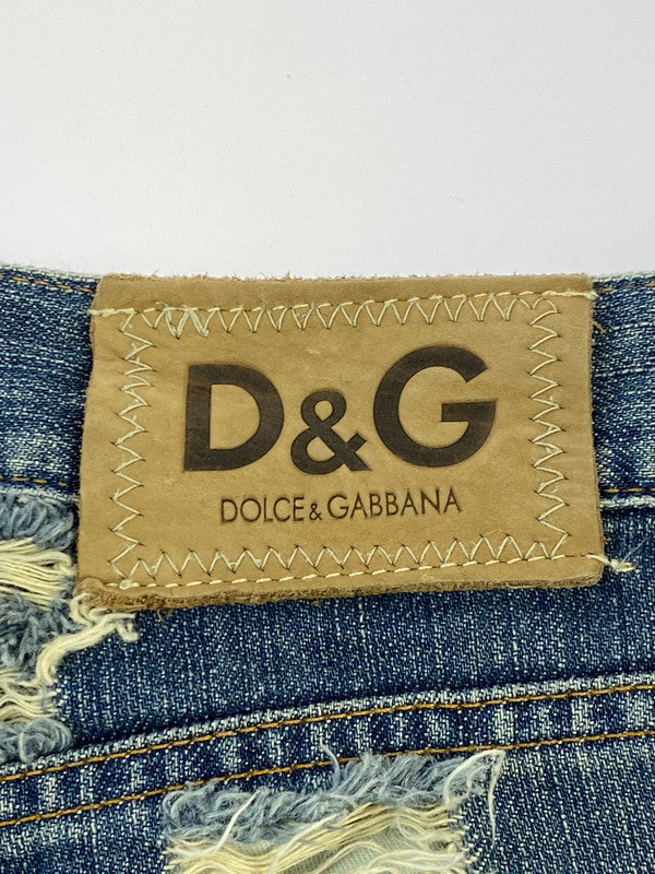 【中古品】【メンズ】 DOLCE&GABBANA ドルチェアンドガッバーナ DAMAGE DENIM PANT ダメージ デニムパンツ ボトムス 152-251118-AS-10-min カラー：インディゴ 万代Net店