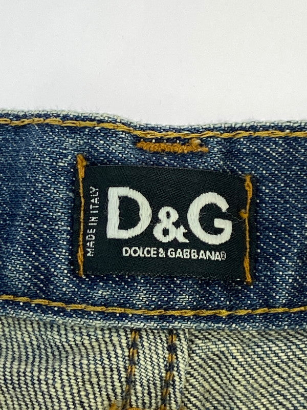 【中古品】【メンズ】 DOLCE&GABBANA ドルチェアンドガッバーナ DAMAGE DENIM PANT ダメージ デニムパンツ ボトムス 152-251118-AS-10-min カラー：インディゴ 万代Net店