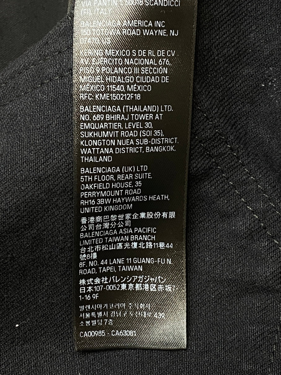 【中古品】【メンズ】 BALENCIAGA バレンシアガ SUPER DESTROYED BAGGY TD66 745248 TBP47 1363 スーパーデストロイ加工 バギーデニムパンツ ボトムス 152-251106-kk-20-min サイズ：XS カラー：ブラック 万代Net店