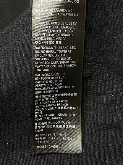 【中古品】【メンズ】 BALENCIAGA バレンシアガ SUPER DESTROYED BAGGY TD66 745248 TBP47 1363 スーパーデストロイ加工 バギーデニムパンツ ボトムス 152-251106-kk-20-min サイズ：XS カラー：ブラック 万代Net店