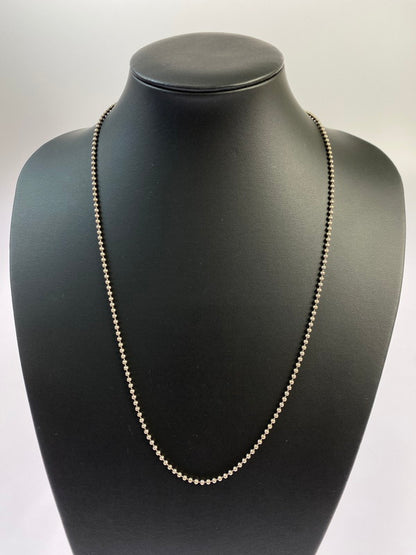 【中古品】【メンズ/レディース】 TIFFANY&Co. ティファニー LONG BALL CHAIN NECKLACE ロング ボール チェーン ネックレス アクセサリー 182-251112-jt-04-min カラー：シルバー 万代Net店