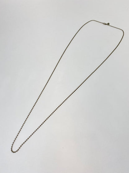 【中古品】【メンズ/レディース】 TIFFANY&Co. ティファニー LONG BALL CHAIN NECKLACE ロング ボール チェーン ネックレス アクセサリー 182-251112-jt-04-min カラー：シルバー 万代Net店