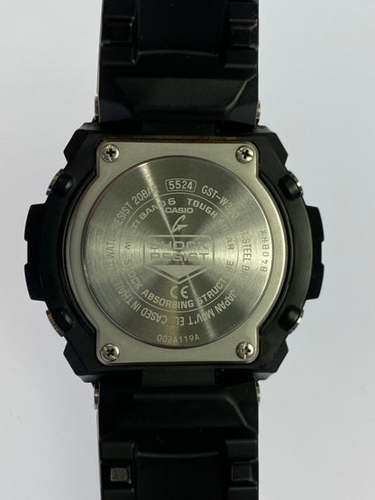 【中古品】【メンズ】 G-SHOCK ジーショック MID SIZE SERIES G-STEEL ANALOG DIGITAL GST-W300-1AJF ミッドサイズ シリーズ ジースチール アナログデジタル 腕時計 196-251112-jt-09-min カラー：ブラック/スチール 万代Net店
