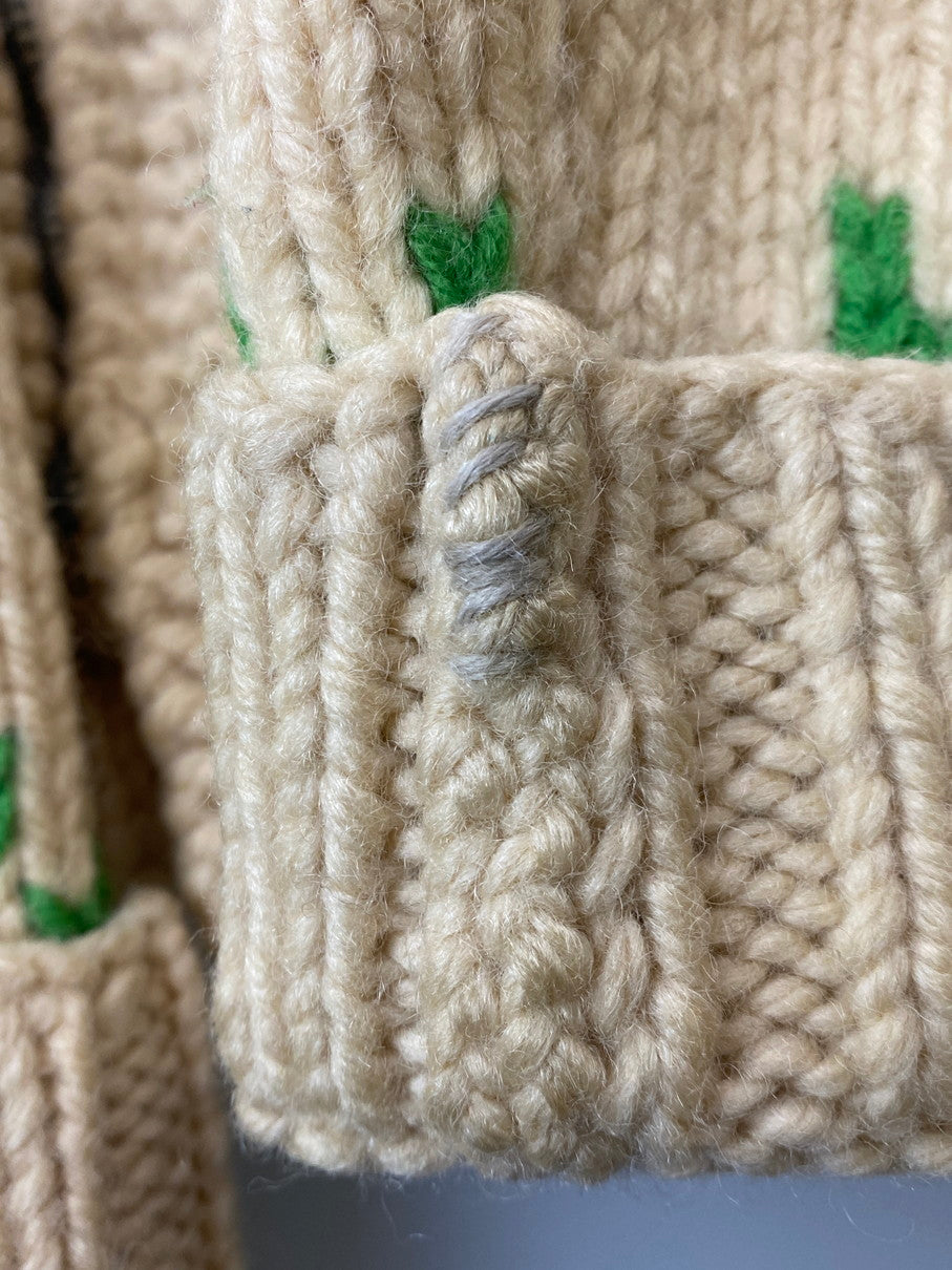 【現状渡し品】【メンズ】 VINTAGE ヴィンテージ 60-70S ZIP KNIT CARDIGAN ジップニットカーディガン 146-251102-zi-14-min サイズ：不明 カラー：ベージュ系 万代Net店