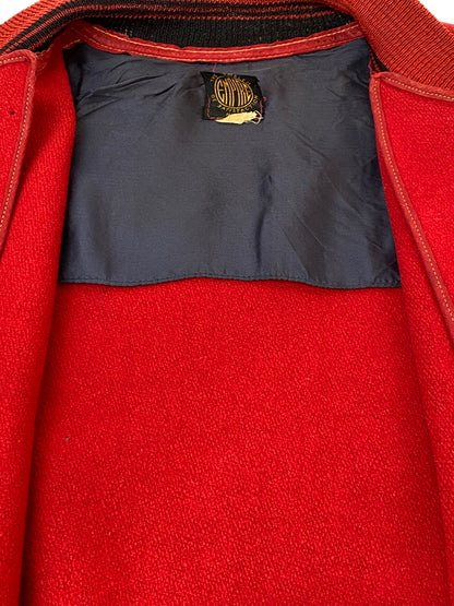 【現状渡し品】【メンズ】 EMPIRE エンパイア 50S STADIUM JACKET 50年代 スタジアム ジャケット ヴィンテージ スタジャン アウター 146-260922-hu-23-min サイズ：タグ破損により不明 カラー：レッド 万代Net店