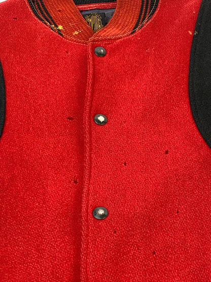 【現状渡し品】【メンズ】 EMPIRE エンパイア 50S STADIUM JACKET 50年代 スタジアム ジャケット ヴィンテージ スタジャン アウター 146-260922-hu-23-min サイズ：タグ破損により不明 カラー：レッド 万代Net店