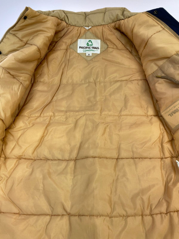 【中古品】【メンズ】 PACIFIC TRAIL SPORTSWEAR パシフィックトレイルスポーツウエア HOODED JACKET フーデットジャケット アウター 146-251118-AS-6-min サイズ：S カラー：ネイビー/ベージュ 万代Net店