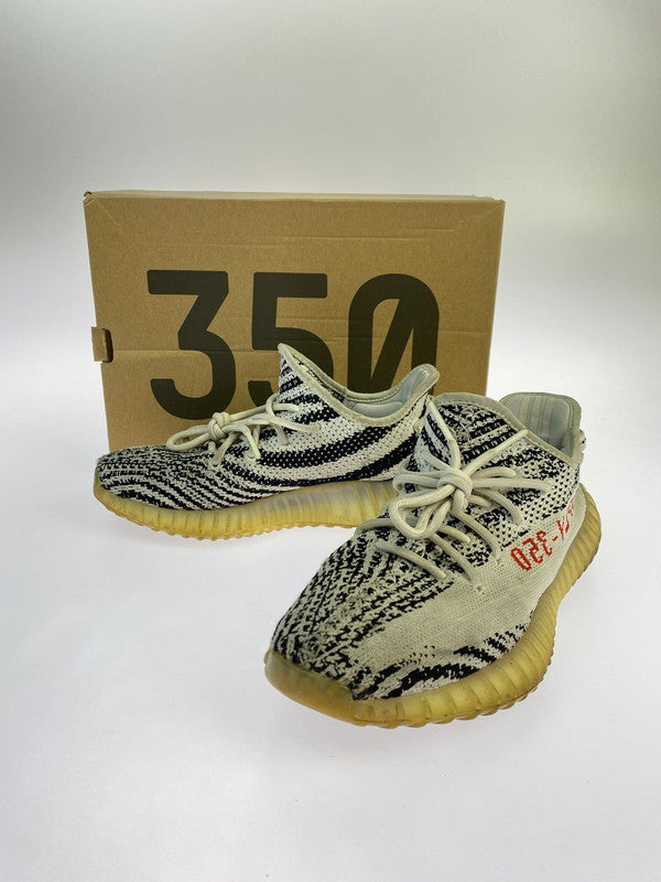 【現状渡し品】【メンズ/レディース】 adidas アディダス CP9654 YEEZY BOOST 350 ZEBRA 靴 シューズ スニーカー 161-251108-AS-13-min サイズ：26cm カラー：グレー/ブラック 万代Net店