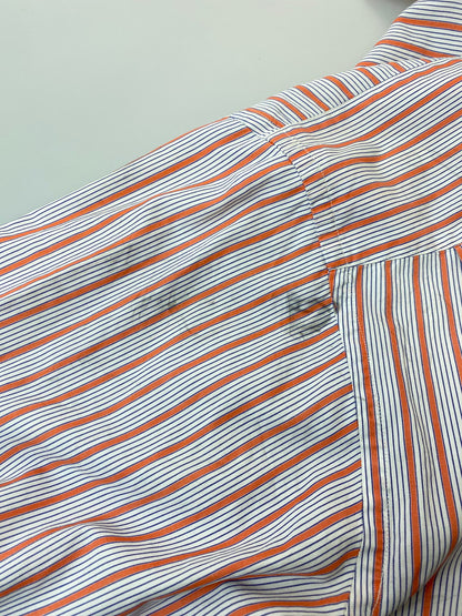 【現状渡し品】【メンズ】 HERMES エルメス 70-80S STRIPE L S SHIRT ストライプシャツ トップス 141-251102-zi-09-min サイズ：38 万代Net店