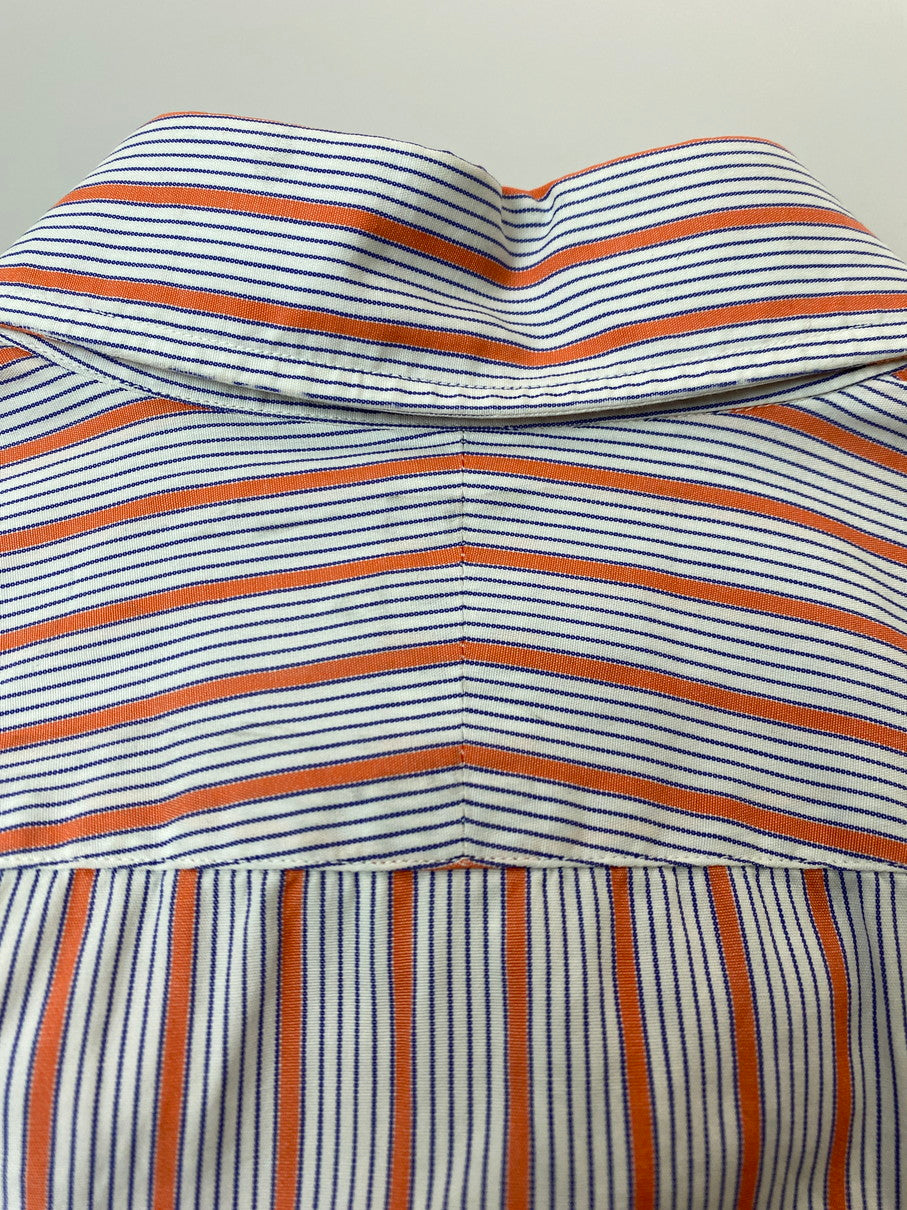 【現状渡し品】【メンズ】 HERMES エルメス 70-80S STRIPE L S SHIRT ストライプシャツ トップス 141-251102-zi-09-min サイズ：38 万代Net店