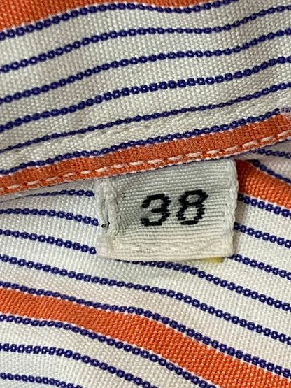 【現状渡し品】【メンズ】 HERMES エルメス 70-80S STRIPE L S SHIRT ストライプシャツ トップス 141-251102-zi-09-min サイズ：38 万代Net店