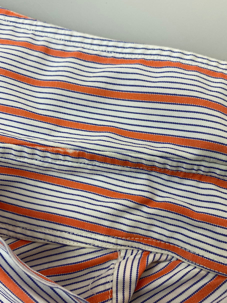 【現状渡し品】【メンズ】 HERMES エルメス 70-80S STRIPE L S SHIRT ストライプシャツ トップス 141-251102-zi-09-min サイズ：38 万代Net店
