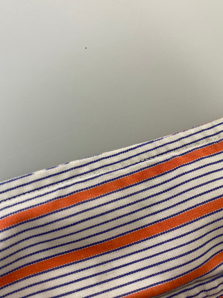 【現状渡し品】【メンズ】 HERMES エルメス 70-80S STRIPE L S SHIRT ストライプシャツ トップス 141-251102-zi-09-min サイズ：38 万代Net店