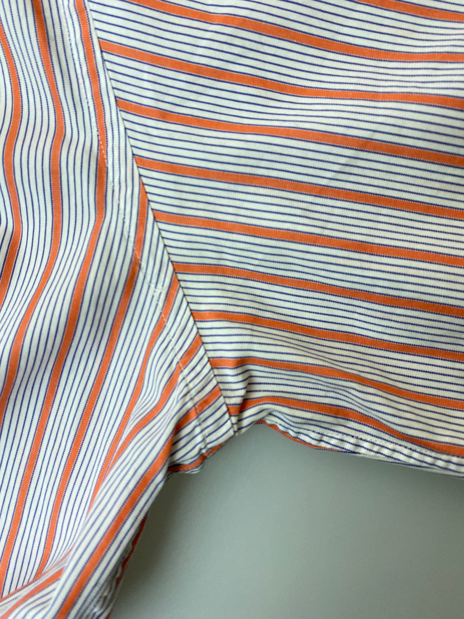 【現状渡し品】【メンズ】 HERMES エルメス 70-80S STRIPE L S SHIRT ストライプシャツ トップス 141-251102-zi-09-min サイズ：38 万代Net店