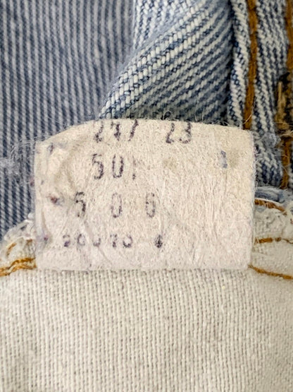 【現状渡し品】【メンズ】 Levi's リーバイス 80S ボタン裏刻印 6 66後期 501 DENIM PANTS デニム パンツ 80年代 ヴィンテージ メンズ ボトムス ジーンズ ジーパン 157-251109-em-14-min サイズ：W28×L36 カラー：ライトインディゴブルー 万代Net店