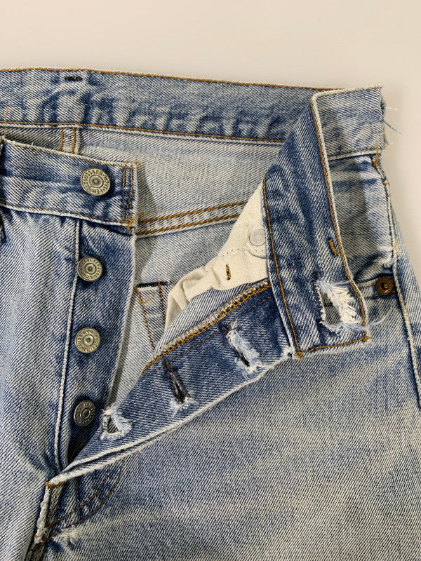 【現状渡し品】【メンズ】 Levi's リーバイス 80S ボタン裏刻印 6 66後期 501 DENIM PANTS デニム パンツ 80年代 ヴィンテージ メンズ ボトムス ジーンズ ジーパン 157-251109-em-14-min サイズ：W28×L36 カラー：ライトインディゴブルー 万代Net店