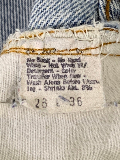 【現状渡し品】【メンズ】 Levi's リーバイス 80S ボタン裏刻印 6 66後期 501 DENIM PANTS デニム パンツ 80年代 ヴィンテージ メンズ ボトムス ジーンズ ジーパン 157-251109-em-14-min サイズ：W28×L36 カラー：ライトインディゴブルー 万代Net店