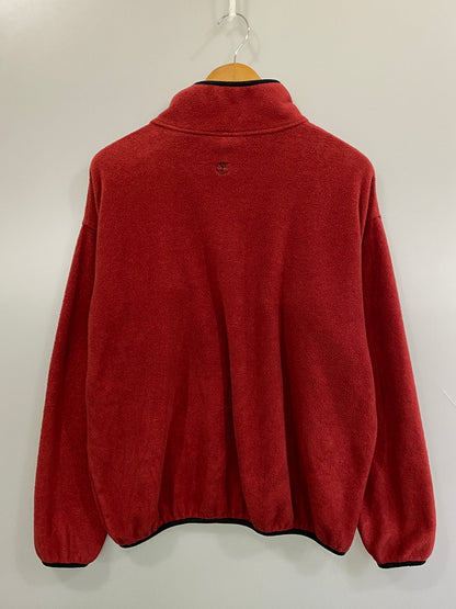 【現状渡し品】【メンズ】 TIMBERLAND ティンバーランド 80S 90S USA製 HALF‐ZIP FLEECE ハーフジップフリース トップス 146-260813-ta-04-min サイズ：S カラー：レッド 万代Net店