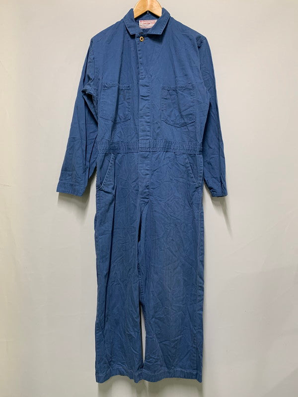 【中古品】【メンズ】 UNIVERSAL OVERALL ユニバーサル オーバーオール 50S ヘリンボーンツイル オールインワン 50年代 ヴィンテージ つなぎ 157-251109-em-24-min サイズ：42 カラー：ブルー 万代Net店