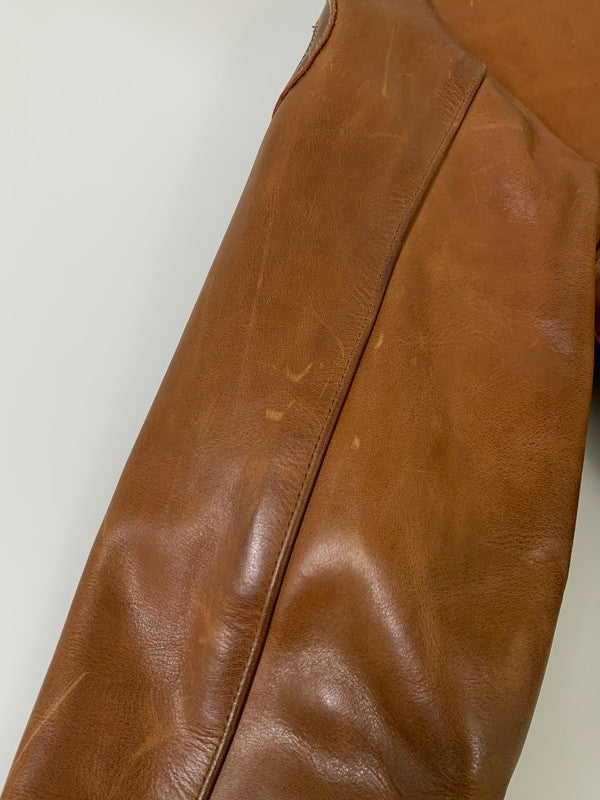 【現状渡し品】【メンズ】 INDIAN MOTORCYCLE インディアン モーターサイクル A-2 FLIGHT JACKET フライトジャケット レザー メンズ アウター 145-251109-em-18-min サイズ：38 カラー：ブラウン 万代Net店