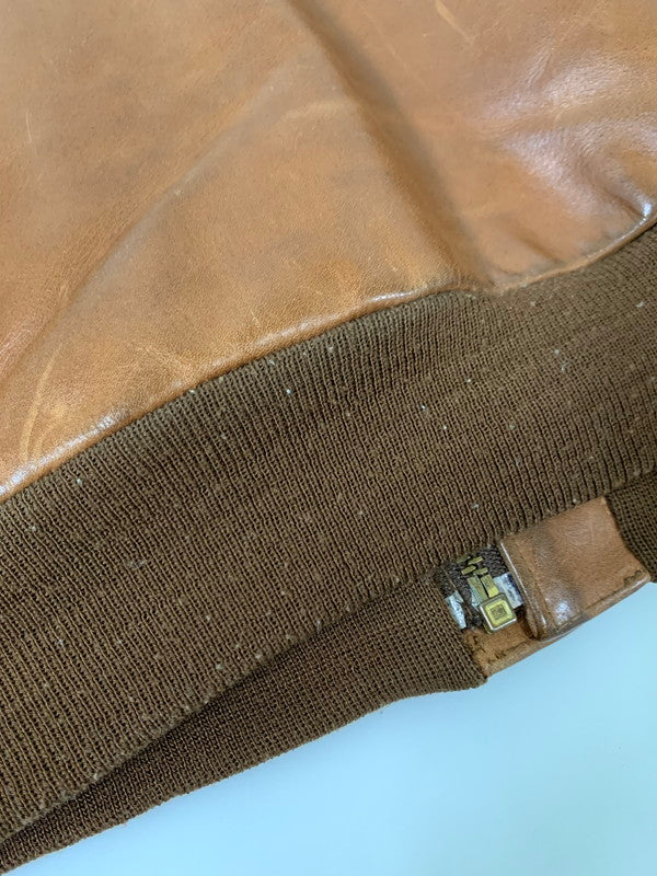 【現状渡し品】【メンズ】 INDIAN MOTORCYCLE インディアン モーターサイクル A-2 FLIGHT JACKET フライトジャケット レザー メンズ アウター 145-251109-em-18-min サイズ：38 カラー：ブラウン 万代Net店