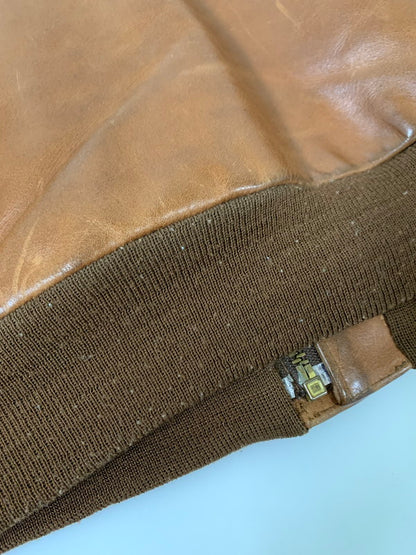 【現状渡し品】【メンズ】 INDIAN MOTORCYCLE インディアン モーターサイクル A-2 FLIGHT JACKET フライトジャケット レザー メンズ アウター 145-251109-em-18-min サイズ：38 カラー：ブラウン 万代Net店