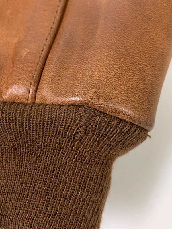 【現状渡し品】【メンズ】 INDIAN MOTORCYCLE インディアン モーターサイクル A-2 FLIGHT JACKET フライトジャケット レザー メンズ アウター 145-251109-em-18-min サイズ：38 カラー：ブラウン 万代Net店