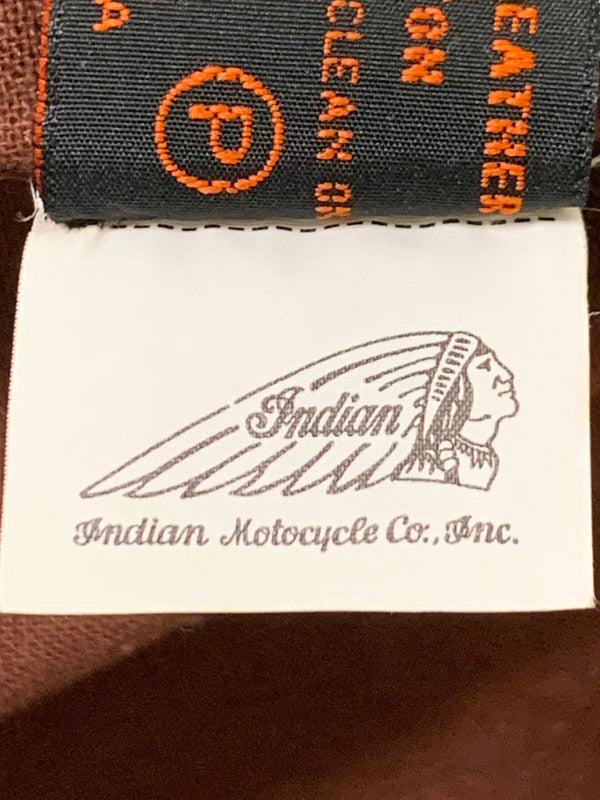 【現状渡し品】【メンズ】 INDIAN MOTORCYCLE インディアン モーターサイクル A-2 FLIGHT JACKET フライトジャケット レザー メンズ アウター 145-251109-em-18-min サイズ：38 カラー：ブラウン 万代Net店
