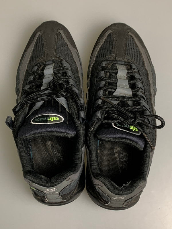 【中古品】【メンズ】 NIKE ナイキ AIR MAX 95 RETRO LOGO エア マックス 95 レトロロゴ CV1635-002 メンズ 靴 シューズ スニーカー 160-260709-hu-09-min サイズ：26.5ｃｍ US8.5 カラー：ブラック/グレー/グリーン 万代Net店