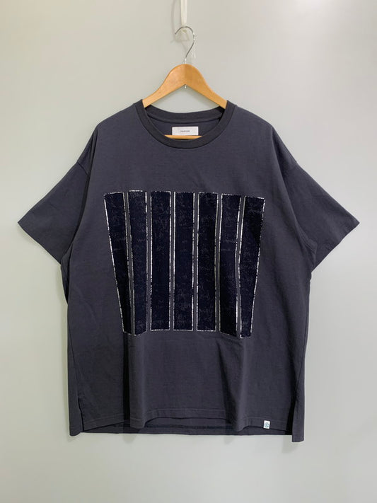 【中古品】【メンズ】 FACETASM ファセッタズム 7BARS BIG TEE JOO-TEE-UO3 ビッグ 半袖 Tシャツ メンズ トップス 140-251109-em-06-min サイズ：5 カラー：スモークネイビー 万代Net店