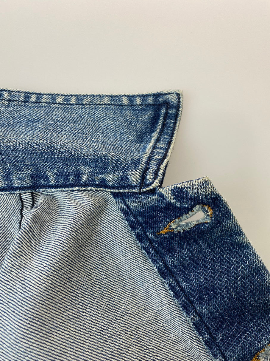 【中古品】【メンズ】 A.P.C. アーペーセー 3rd TYPE DENIM JACKET サードタイプ デニムジャケット ライトアウター Gジャン 141-251106-kk-28-min サイズ：XXS カラー：ライトインディゴ 万代Net店