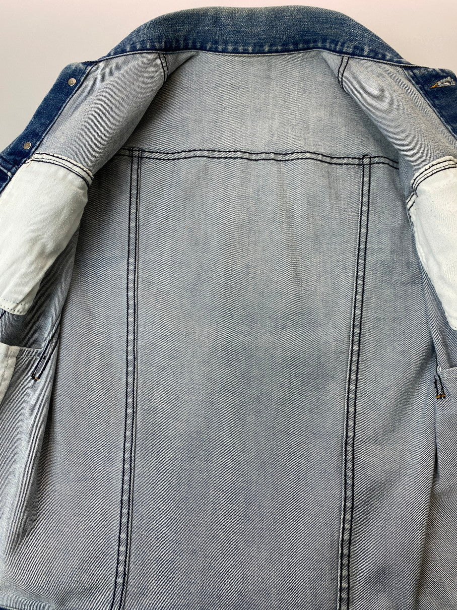 【中古品】【メンズ】 A.P.C. アーペーセー 3rd TYPE DENIM JACKET サードタイプ デニムジャケット ライトアウター Gジャン 141-251106-kk-28-min サイズ：XXS カラー：ライトインディゴ 万代Net店