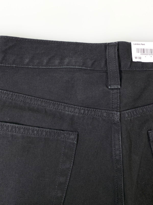 【中古品】【メンズ】 CARHARTT WIP カーハートダブリューアイピー LANDON PANT BLACK ランドンパンツ デニムパンツ ワイドシルエット メンズ ボトムス ジーンズ 153-251109-em-13-min サイズ：32 カラー：ブラック 万代Net店