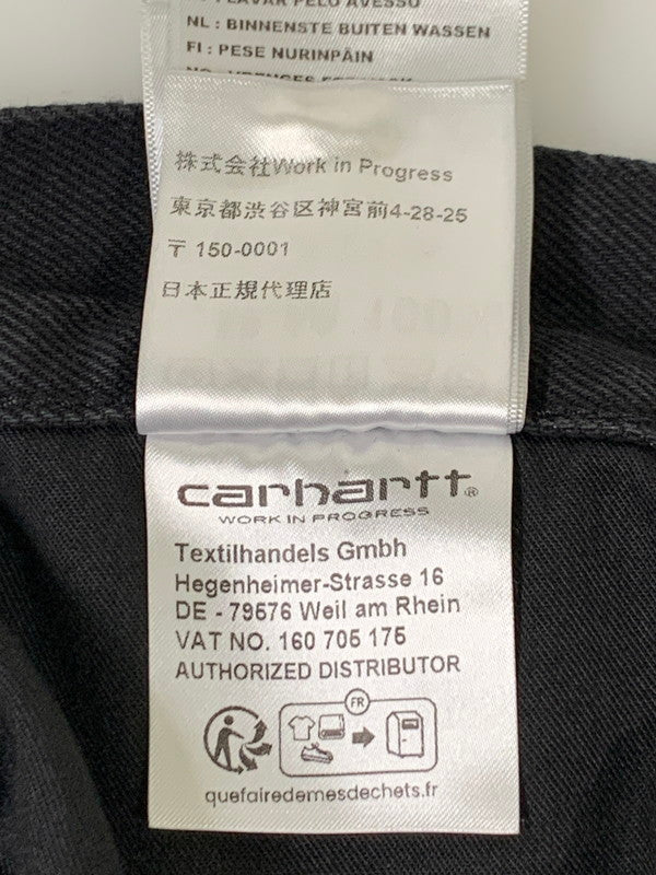 【中古品】【メンズ】 CARHARTT WIP カーハートダブリューアイピー LANDON PANT BLACK ランドンパンツ デニムパンツ ワイドシルエット メンズ ボトムス ジーンズ 153-251109-em-13-min サイズ：32 カラー：ブラック 万代Net店