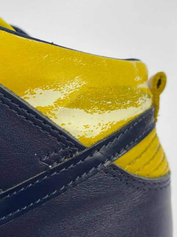 【現状渡し品】【メンズ/レディース】 NIKE ナイキ 981012 HJ DUNK HIGH LE MICHIGAN 靴 シューズ スニーカー 160-251108-AS-4-min サイズ：25.5cm カラー：ネイビー/イエロー 万代Net店
