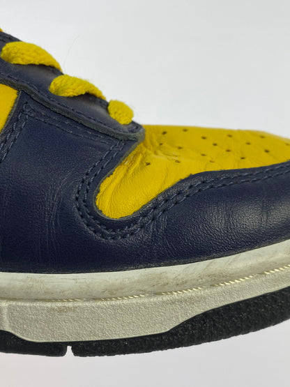 【現状渡し品】【メンズ/レディース】 NIKE ナイキ 981012 HJ DUNK HIGH LE MICHIGAN 靴 シューズ スニーカー 160-251108-AS-4-min サイズ：25.5cm カラー：ネイビー/イエロー 万代Net店