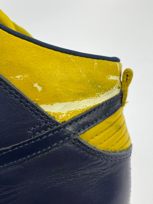 【現状渡し品】【メンズ/レディース】 NIKE ナイキ 981012 HJ DUNK HIGH LE MICHIGAN 靴 シューズ スニーカー 160-251108-AS-4-min サイズ：25.5cm カラー：ネイビー/イエロー 万代Net店