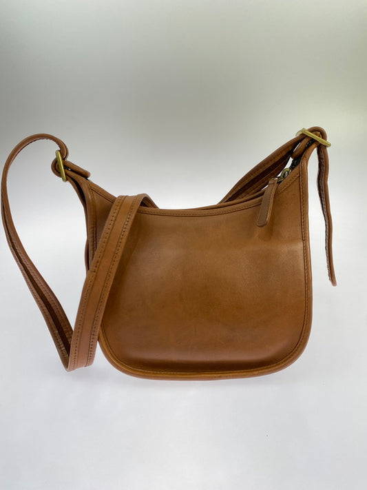 【現状渡し品】【レディース】 OLD COACH オールドコーチ LEATHER SHOULDER BAG CAMEL レザー ショルダーバッグ 180-251116-AS-12-min カラー：キャメル 万代Net店
