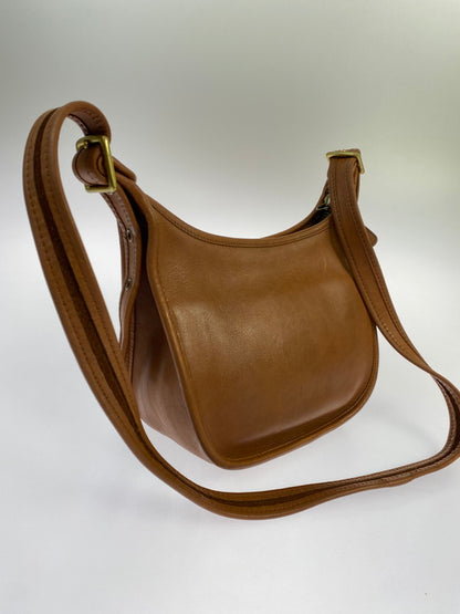 【現状渡し品】【レディース】 OLD COACH オールドコーチ LEATHER SHOULDER BAG CAMEL レザー ショルダーバッグ 180-251116-AS-12-min カラー：キャメル 万代Net店