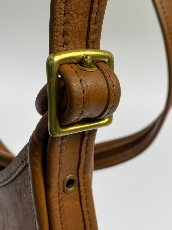 【現状渡し品】【レディース】 OLD COACH オールドコーチ LEATHER SHOULDER BAG CAMEL レザー ショルダーバッグ 180-251116-AS-12-min カラー：キャメル 万代Net店