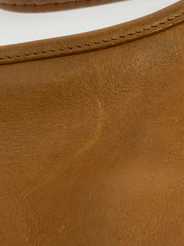 【現状渡し品】【レディース】 OLD COACH オールドコーチ LEATHER SHOULDER BAG CAMEL レザー ショルダーバッグ 180-251116-AS-12-min カラー：キャメル 万代Net店